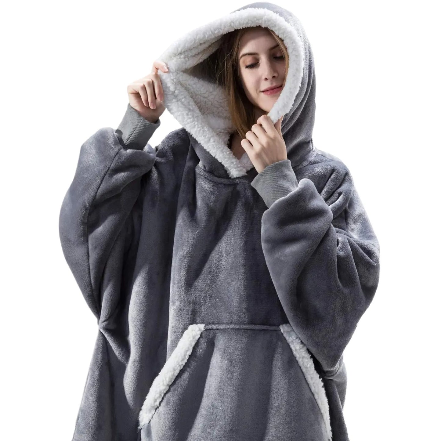Oversized Cozy Blanket Hoodie