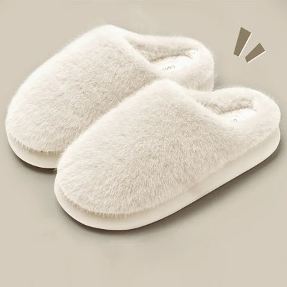 Plush Faux Fur Slippers