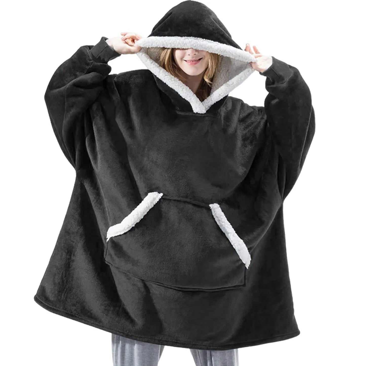Oversized Cozy Blanket Hoodie